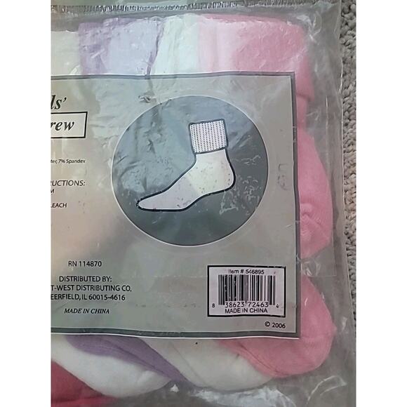 VTG 80s Bag O’ Socks 10-Pack Toddler 18–36M Cotton Socks NIP NOS Multi Color - Picture 5 of 5